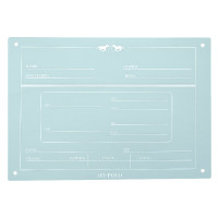 Targa per box English HV Polo Blu polvere