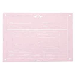 Targa per box English HV Polo Rosa carina