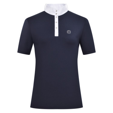 Polo da gara a maniche corte Imperial Riding Basic donna Marina Blu marino