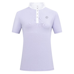 Polo da gara a maniche corte Imperial Riding Basic donna Glicina Viola