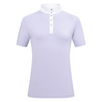 Polo da concorso maniche corte Imperial Riding Basic glam donna Glicina Viola
