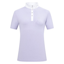 Polo da concorso maniche corte Imperial Riding Basic glam donna Glicina Viola