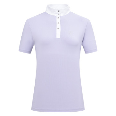 Polo da concorso maniche corte Imperial Riding Basic glam donna Glicina Viola