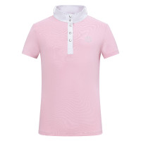 Polo da competizione a maniche corte Imperial Riding Basic glam Kids Zucchero filato Rosa