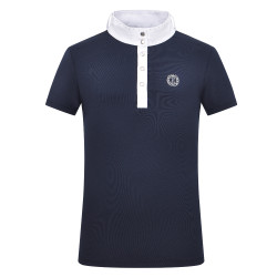 Polo da competizione a maniche corte Imperial Riding Basic glam Kids Marina Blu marino