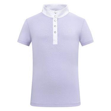 Polo da competizione a maniche corte Imperial Riding Basic glam Kids Glicina Viola Polo da competizione a maniche corte Imperial Riding Basic glam Kids Glicina Viola