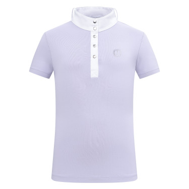 Polo da concorso a maniche corte Imperial Riding Basic Kids Glicina Viola Polo da concorso a maniche corte Imperial Riding Basic Kids Glicina Viola