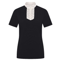 Polo da concorso a maniche corte Imperial Riding Shine da donna Nero