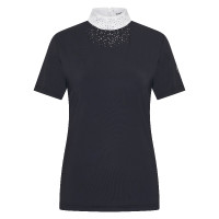 Polo da gara a maniche corte Imperial Riding Shines donna Nero
