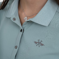 Polo a maniche corte HV Polo Norah donna Cielo acqua
