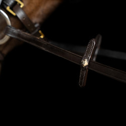 Redini Imperial Riding in gomma con borchie Marrone scuro