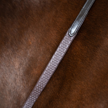 Redini Imperial Riding in gomma con borchie Marrone scuro
