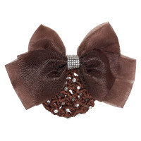 Retina per capelli con rete e strass Imperial Riding Marrone scuro