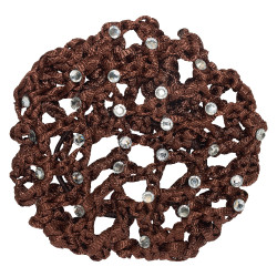 Rete per capelli con strass Imperial Riding Marrone scuro