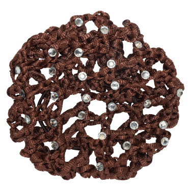 Rete per capelli con strass Imperial Riding Marrone scuro