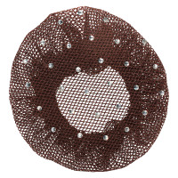 Retina per capelli fini con strass Imperial Riding Marrone scuro