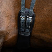 Cinghia da dressage Imperial Riding in memory foam Nero