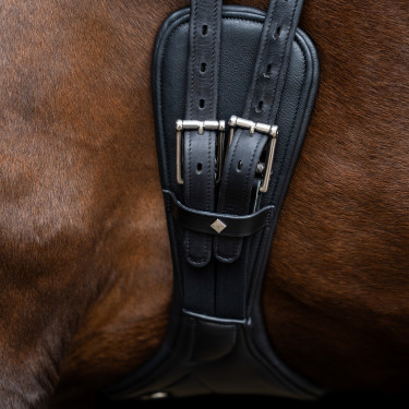 Sottopancia da dressage anatomico Imperial Riding con fibbie a rullo Nero