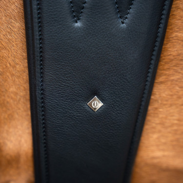 Cinghia da salto anatomica Imperial Riding con fibbie a rullo Nero
