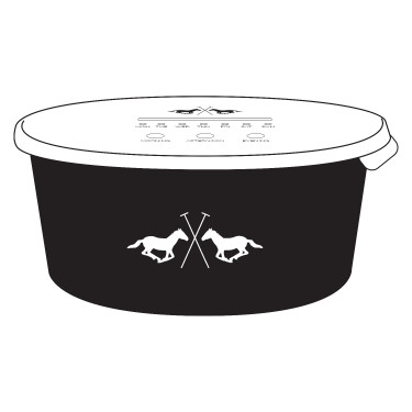 Secchio mangiatoia HV Polo Nena 8L Nero