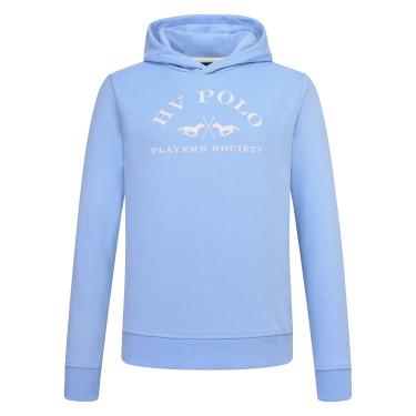 Felpa con cappuccio HV Polo Jewel donna Blu polvere Felpa con cappuccio HV Polo Jewel donna Blu polvere