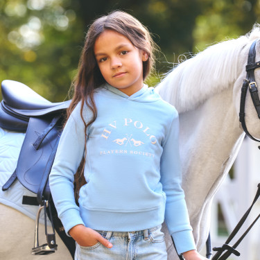 Felpa con cappuccio HV Polo Jewel Kids Blu polvere Felpa con cappuccio HV Polo Jewel Kids Blu polvere