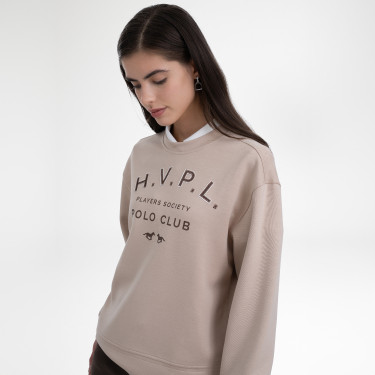 Felpa HV Polo Janice donna Champagne Beige Felpa HV Polo Janice donna Champagne Beige