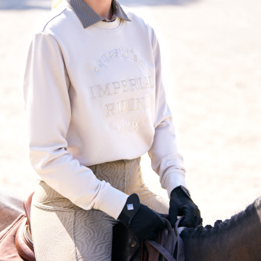 Felpa estiva da donna Imperial Riding Joyce Grigio / sabbia