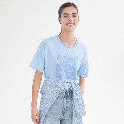 T-shirt a maniche corte HV Polo Jenny donna Blu polvere