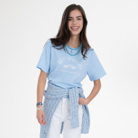 T-shirt a maniche corte da donna HV Polo Natalie Marina Blu marino