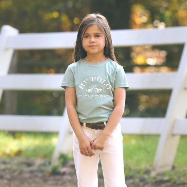 T-shirt a maniche corte HV Polo Natalie Kids Cielo acqua