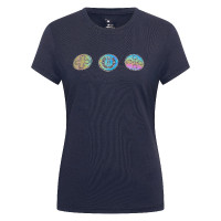 T-shirt a maniche corte Imperial Riding Holographics donna Marina Blu marino