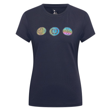 T-shirt a maniche corte Imperial Riding Holographics donna Marina Blu marino