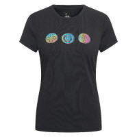 T-shirt a maniche corte Imperial Riding Holographics donna Nero