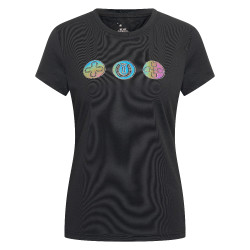 T-shirt a maniche corte Imperial Riding Holographics donna Nero T-shirt a maniche corte Imperial Riding Holographics donna Nero
