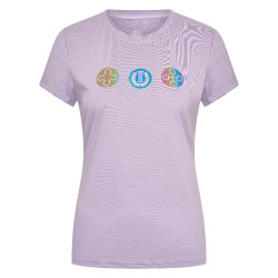 T-shirt a maniche corte Imperial Riding Holographics donna Glicina Viola