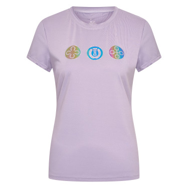 T-shirt a maniche corte Imperial Riding Holographics donna Glicina Viola