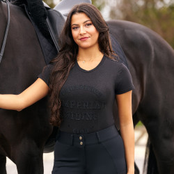 T-shirt a maniche corte Imperial Riding Tasha donna Nero