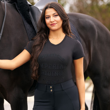 T-shirt a maniche corte Imperial Riding Tasha donna Nero