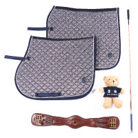 Sottosella HV Polo Pilar stampato Dressage Marina Blu marino