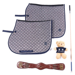 Sottosella HV Polo Pilar stampato Dressage Marina Blu marino Sottosella HV Polo Pilar stampato Dressage Marina Blu marino