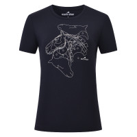 Top a maniche corte Euro-Star Amelia donna Nero Top a maniche corte Euro-Star Amelia donna Nero