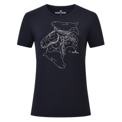 Top a maniche corte Euro-Star Amelia donna Nero