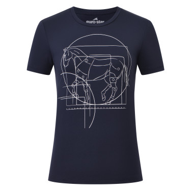 Top a maniche corte Euro-Star Mira donna Marina Blu marino