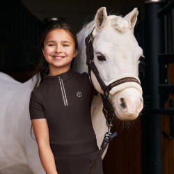 Top a maniche corte Imperial Riding Arly Kids Cioccolato Marrone