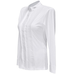 Polo Diamantina da donna a maniche lunghe Flags & Cup Bianco