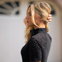 Top a maniche corte da donna Imperial Riding Breeze Nero