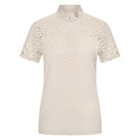 Top a maniche corte da donna Imperial Riding Breeze Grigio / sabbia Top a maniche corte da donna Imperial Riding Breeze Grigio / sabbia