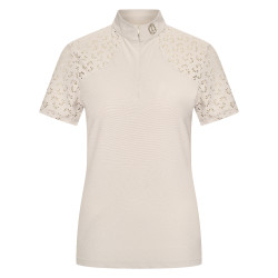 Top a maniche corte da donna Imperial Riding Breeze Grigio / sabbia
