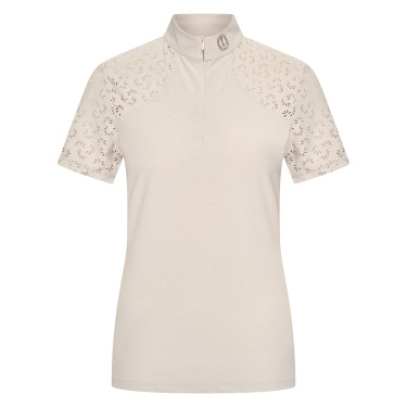 Top a maniche corte da donna Imperial Riding Breeze Grigio / sabbia